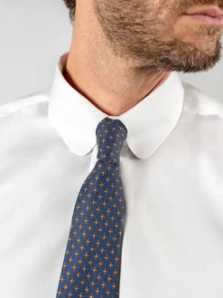 Chemise mousquetaire blanche col anglais arrondi
