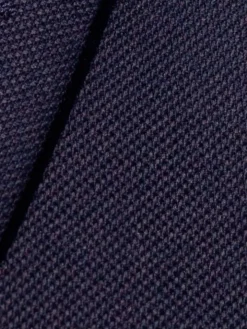 Costume Loro Piana natté bleu marine