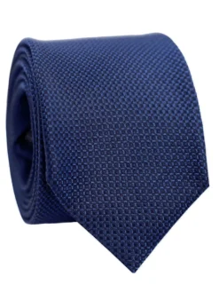 Cravate à petits motifs carrés bleus