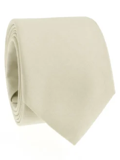 Cravate beige en soie Amalfi