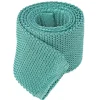 Cravate en tricot vert d'eau Monza