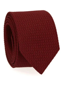 Cravate grenadine de soie bordeaux Grenadines III
