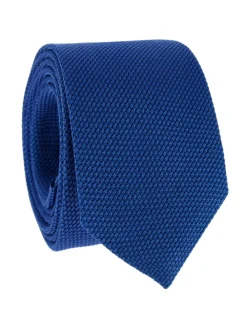 Cravate grenadine de soie bleue Grenadines IV