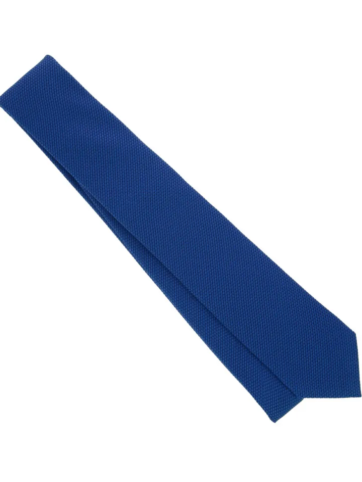 Cravate grenadine de soie bleue Grenadines IV