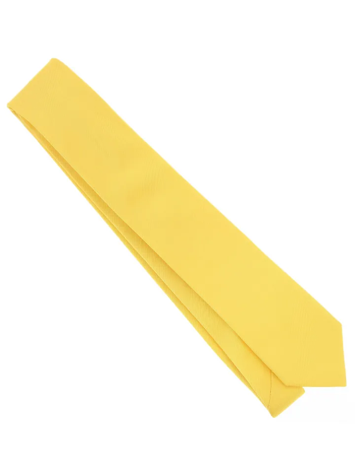 Cravate jaune paille Côme