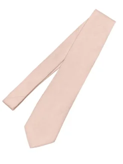 Cravate rose poudré en coton Sorrente