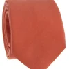 Cravate terracotta en soie Amalfi