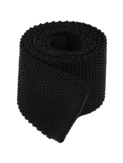 Cravate tricot noir Monza