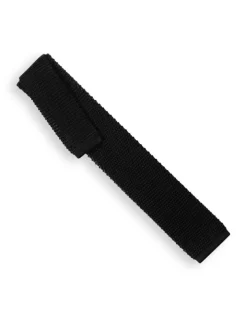 Cravate tricot noir Monza