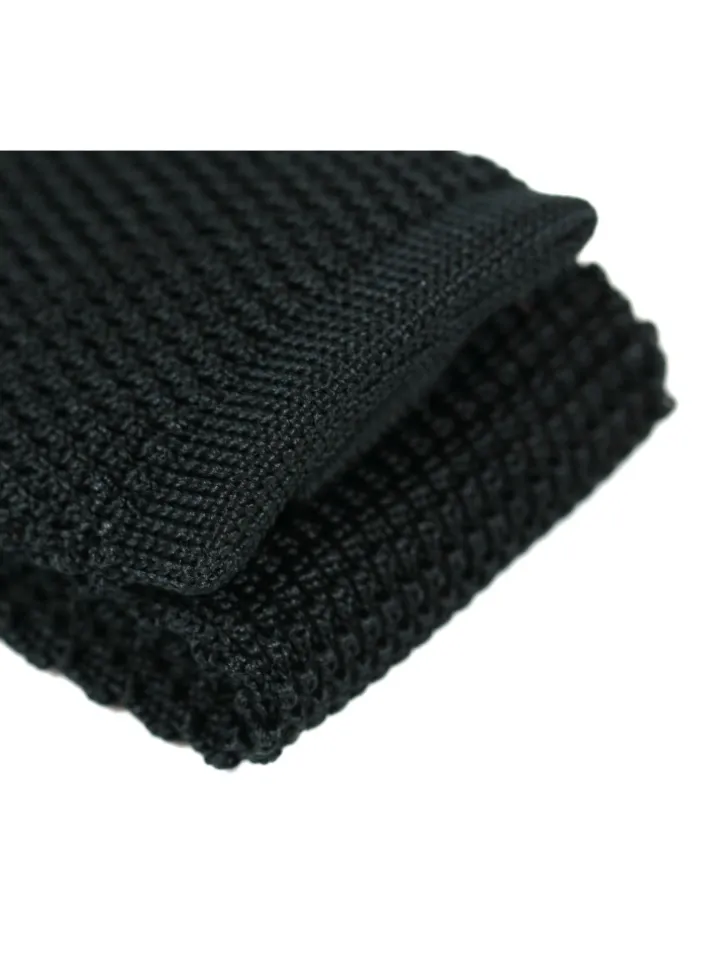 Cravate tricot noir Monza