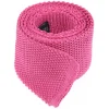 Cravate tricot rose vif Monza