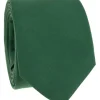 Cravate vert anglais en soie Amalfi