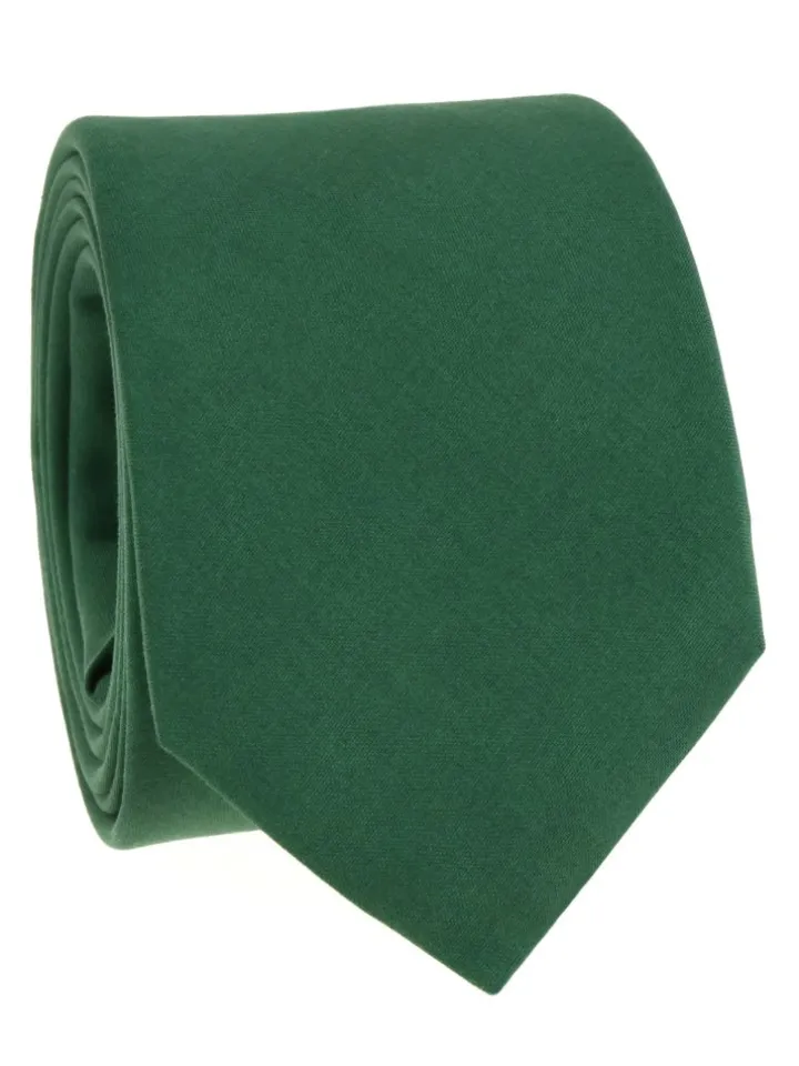 Cravate vert anglais en soie Amalfi