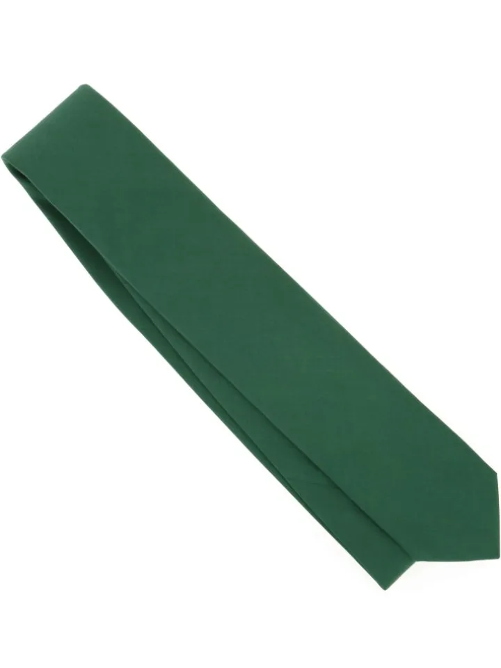 Cravate vert anglais en soie Amalfi