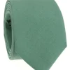 Cravate vert basilic en soie Amalfi