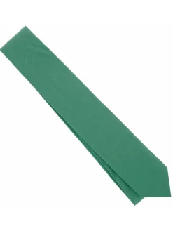 Cravate vert menthe en coton Sorrente
