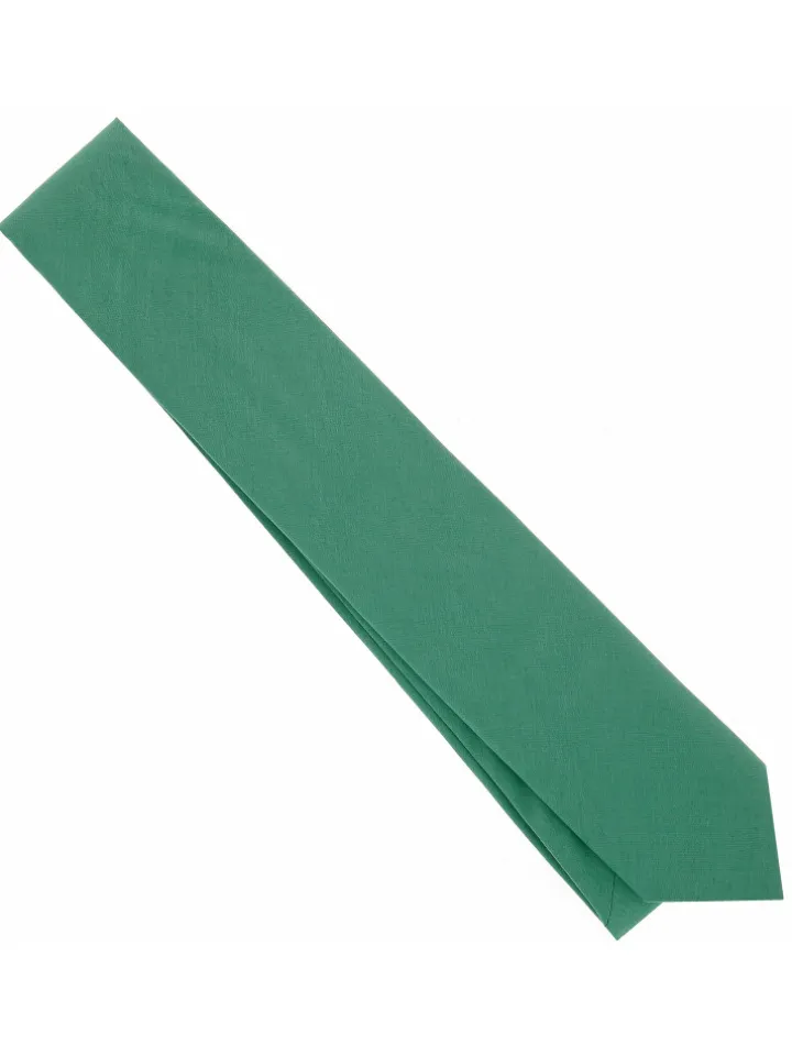 Cravate vert menthe en coton Sorrente
