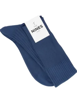 Mi-bas fil d'Écosse bleu foncé
