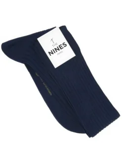 Mi-bas fil d'écosse bleu nuit