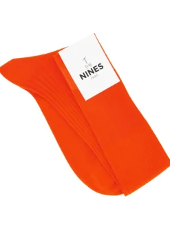 Mi-bas fil d'Écosse orange vitamine