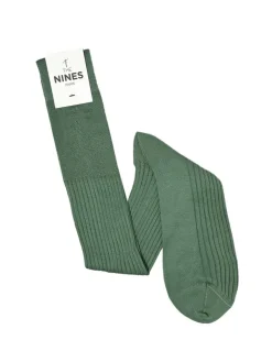 Mi-bas fil d'Écosse vert thym