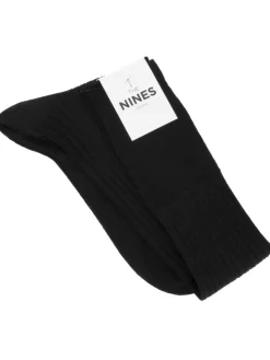 Mi-bas laine vierge noir