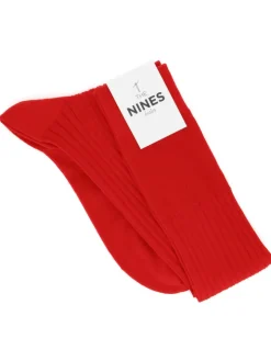 Mi-bas laine vierge rouge cardinal