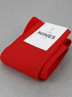 Mi-bas laine vierge rouge cardinal