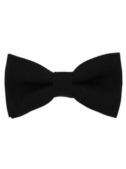 Noeud papillon grenadine de soie noire Grenadines IV