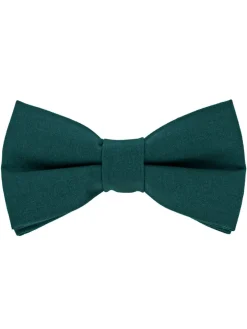 Noeud papillon vert canard en coton Sorrente