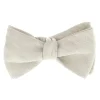 Nœud papillon beige prénoué Verone