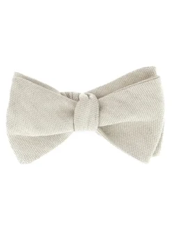 Nœud papillon beige prénoué Verone