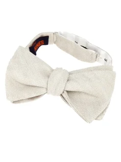 Nœud papillon beige prénoué Verone