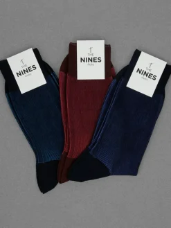 Pack de 3 paires de chaussettes fil d'Écosse striées
