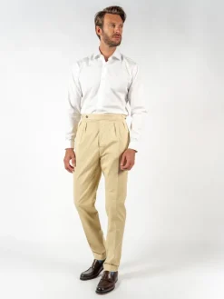 Pantalon à pinces beige - Bilbao