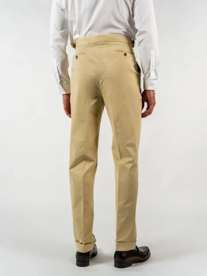 Pantalon à pinces beige - Bilbao
