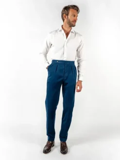 Pantalon à pinces bleu marine - Bilbao