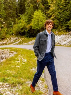 Pantalon à pinces bleu marine - Bilbao