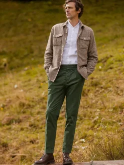 Pantalon à pinces vert thym - Bilbao