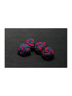 Passementerie bleu marine et rouge Bombay