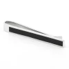Pince à cravate argent massif et onyx Toledo