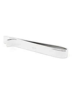 Pince à cravate argent massif et onyx Toledo