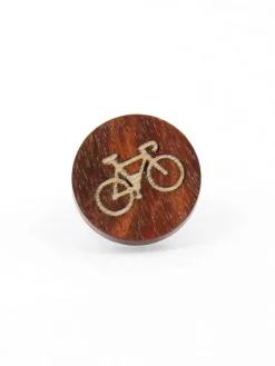 Pin's vélo de course en bois