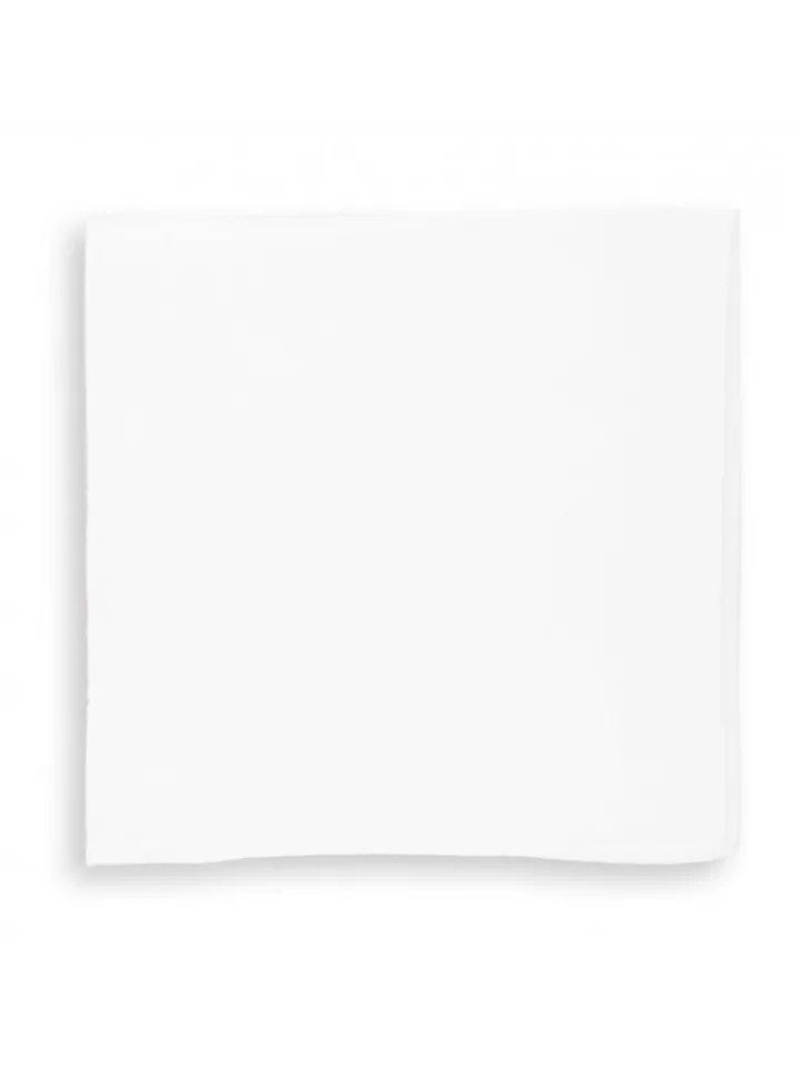 Pochette blanche en soie Saint-Tropez