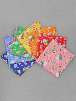 Pochette de costume à fleurs vert