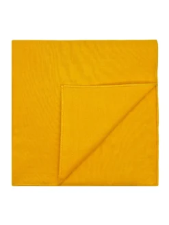 Pochette de costume curry en coton Sorrente