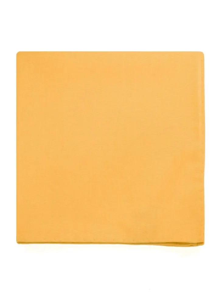 Pochette de costume en soie jaune Amalfi