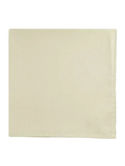 Pochette de costume en soie beige Amalfi