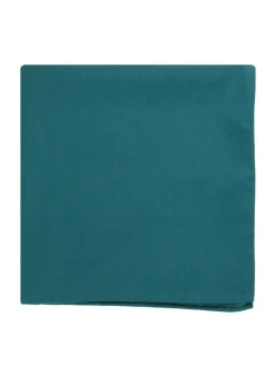 Pochette de costume en soie bleu canard Amalfi