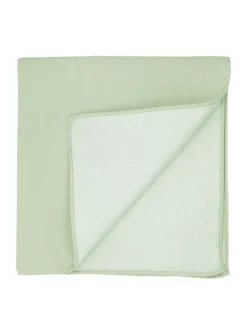 Pochette de costume en soie vert amande Amalfi